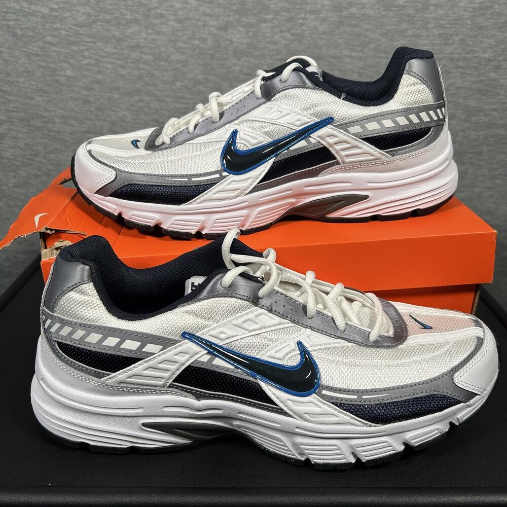 Nike Initiator Shoes Mens Size 13 White Obsidian Cool Grey Mesh Running NEW